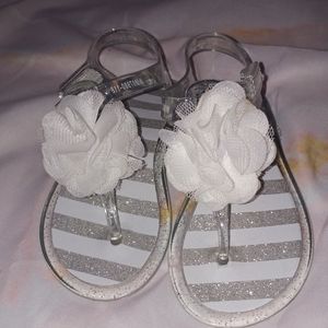Clear Jelly Sandals Toddler Size 8 NEW